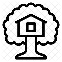 256x256 Treehouse Icon Of Line Style