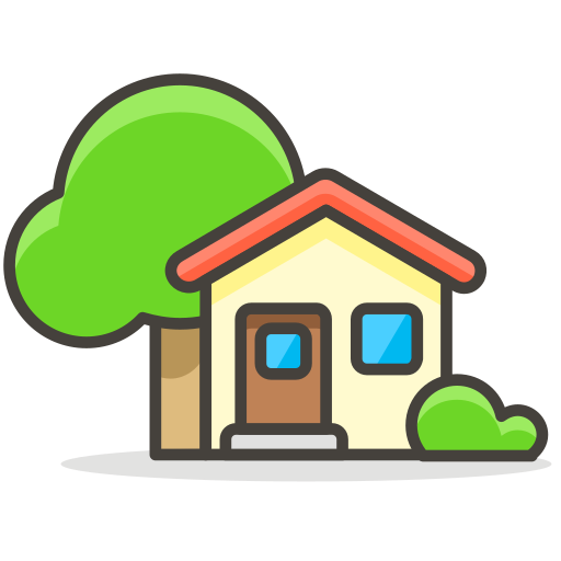 512x512 House, Tree, Home Icon Free Of Another Emoji Icon Set