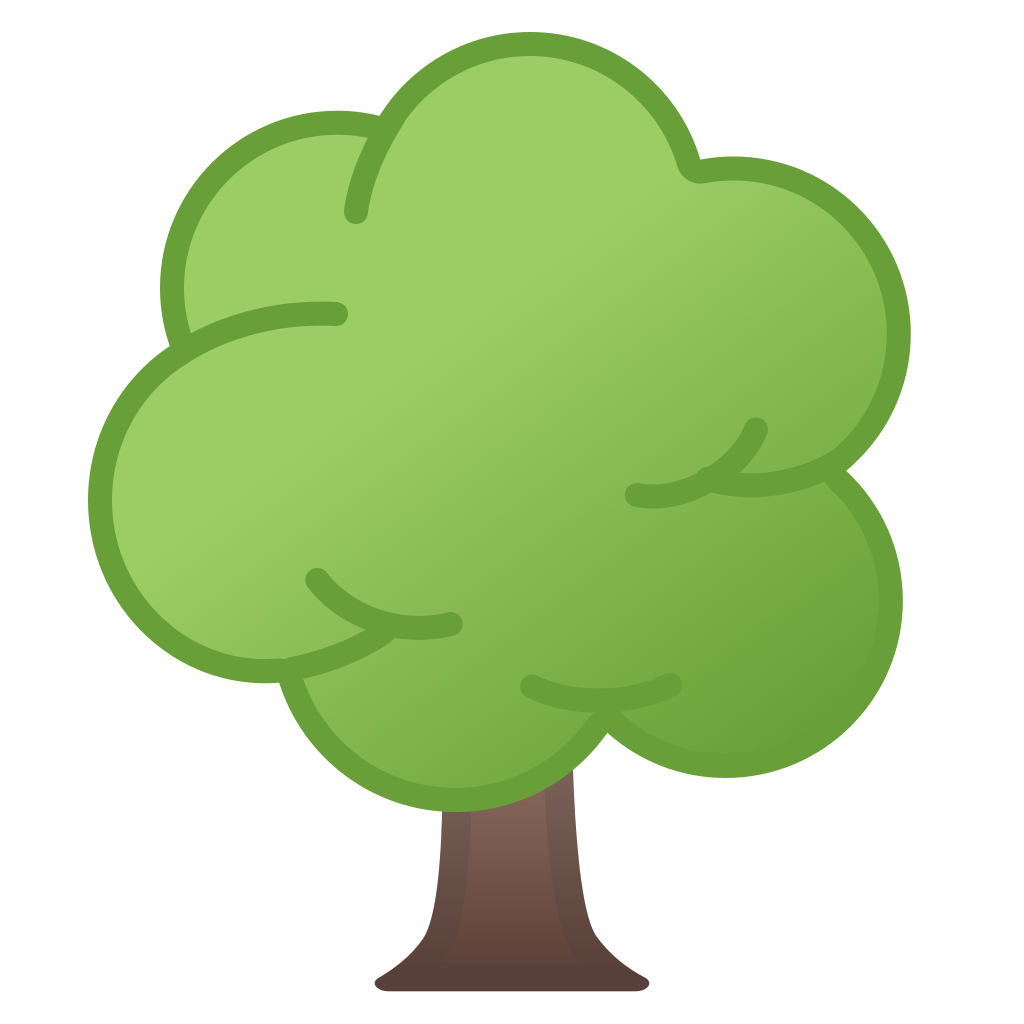 1024x1024 Deciduous Tree Icon Noto Emoji Animals Nature Iconset Google