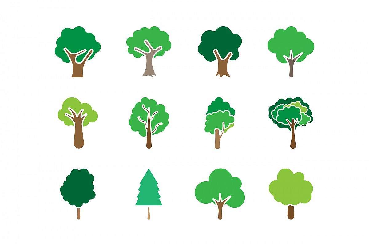 1200x800 Tree Icon Set
