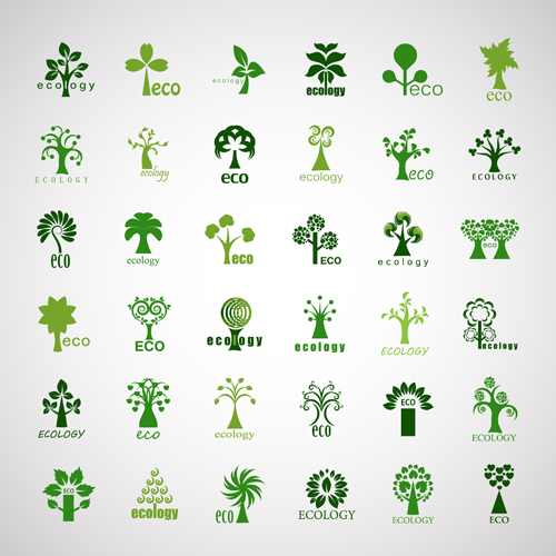 500x500 Creative Ecology Tree Icons Vector Free Over Millions Vectors