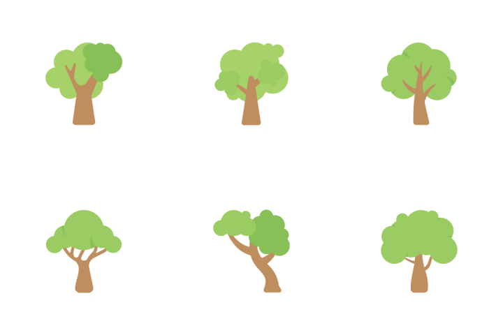 720x480 Download Trees Flat Icons Icon Pack