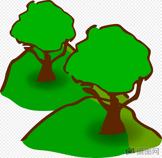 634x620 Green Tree Map Icon Graphics Image Picture Free Download