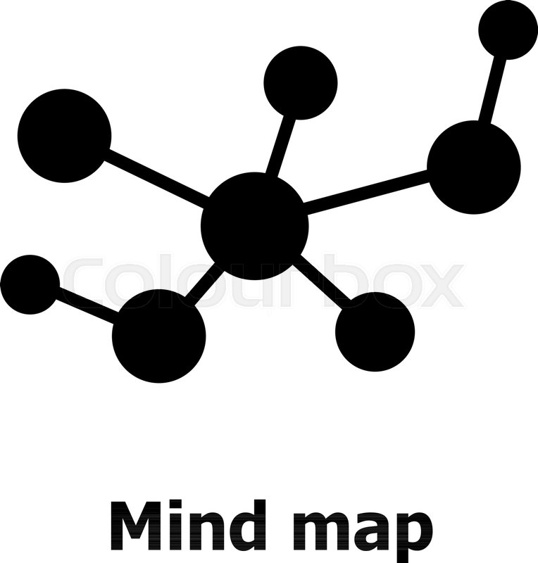 764x800 Mind Map Icon Simple Illustration Of Stock Vector Colourbox