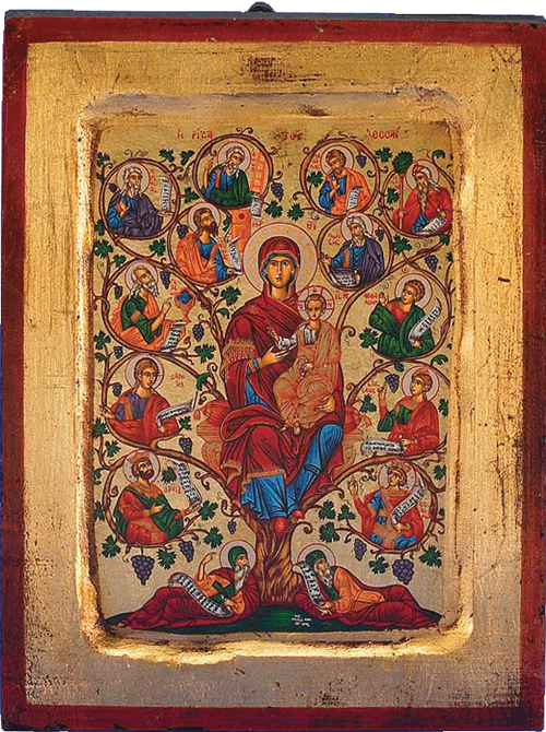 Mary Tree Of Life Hand Painted Greek Orthodox Icon Hand Written 500x670 Mary Tree Of Life Hand Painted Greek Orthodox Icon Hand Written
