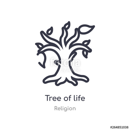 Tree Of Life Outline Icon Isolated Line Vector Illustration 500x500 Tree Of Life Outline Icon Isolated Line Vector Illustration