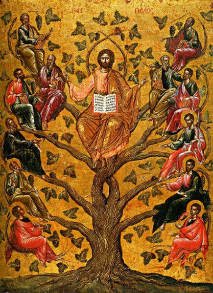 Christ The Tree Of Life Icon 435x600 Christ The Tree Of Life Icon
