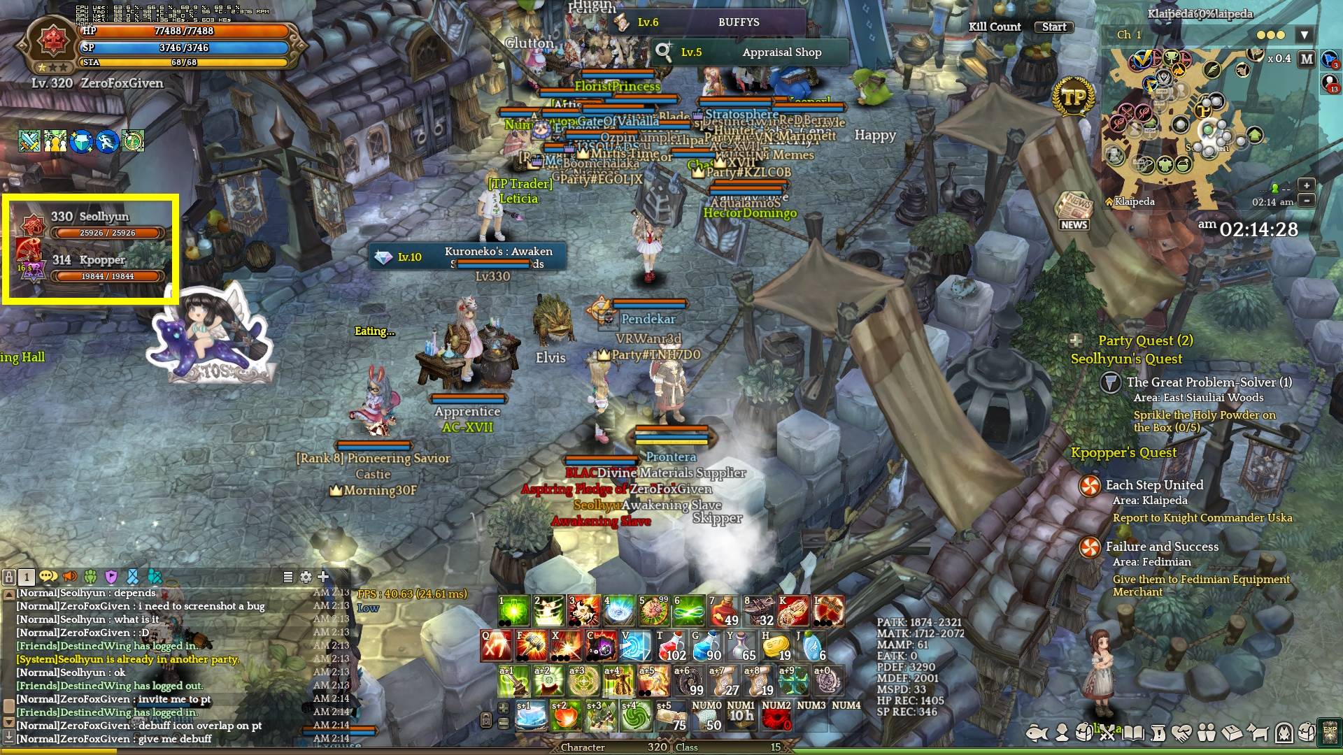 1920x1080 Debuff Icons Overlap The Party Section, And Buffs Of Party