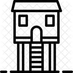 256x256 Treehouse Icon Of Line Style