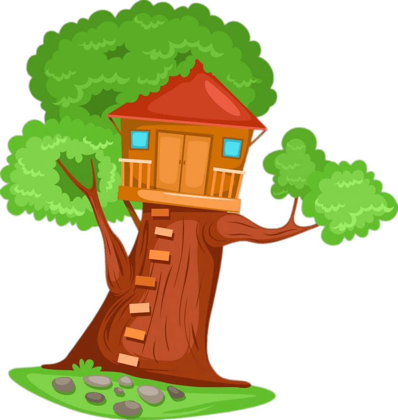 800x844 Treehouse With Red Roof Icons Png