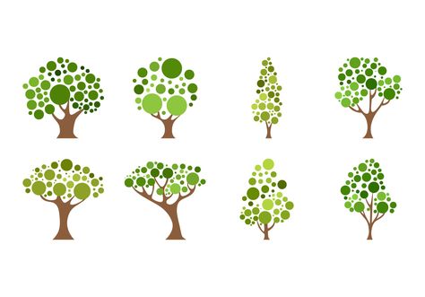 474x331 Different Kind Of Cartoon Tree Icon Vector Liz