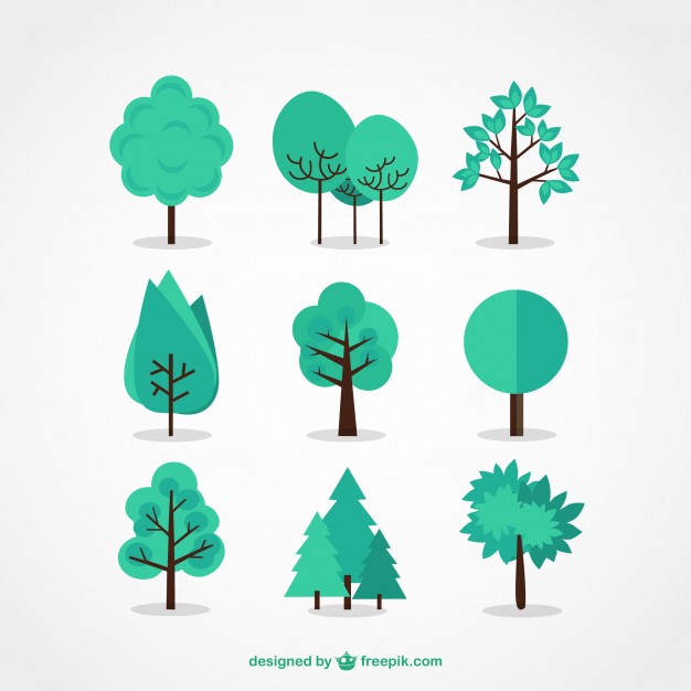 626x626 Tree Icon Set Vector Free Download