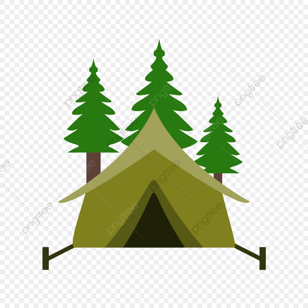 1024x1024 Vector Tent With Trees Icon, C Forest, Trees Png And Vector