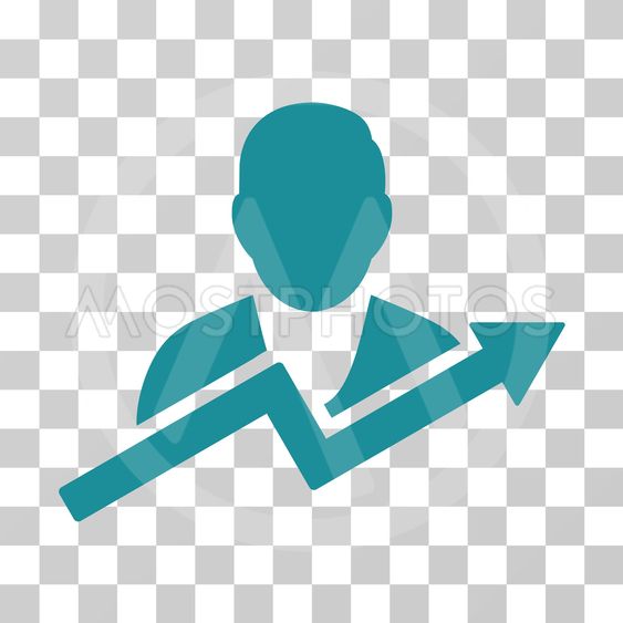 563x563 User Trend Arrow Vector Icon