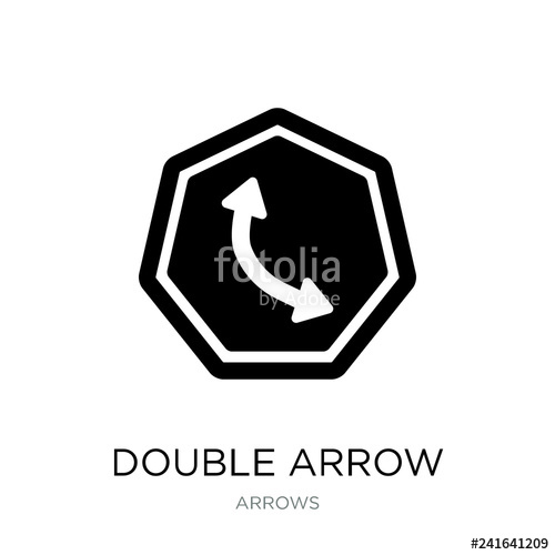 500x500 Double Arrow Icon Vector On White Background, Double Arrow Trend