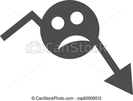 450x343 Depression Smiley Trend Arrow Flat Icon Depression Smiley Trend