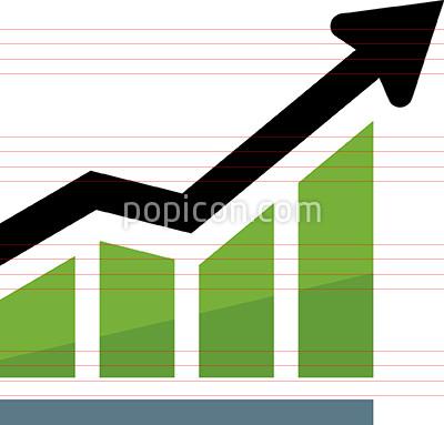 400x383 Positive Trend Line Icon