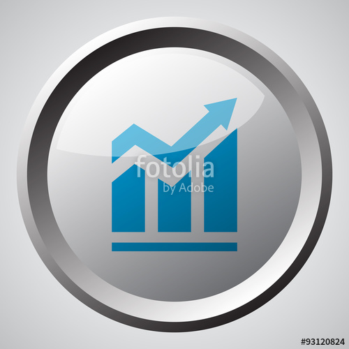 500x500 Web Button With Blue Trend Icon Stock Image And Royalty Free