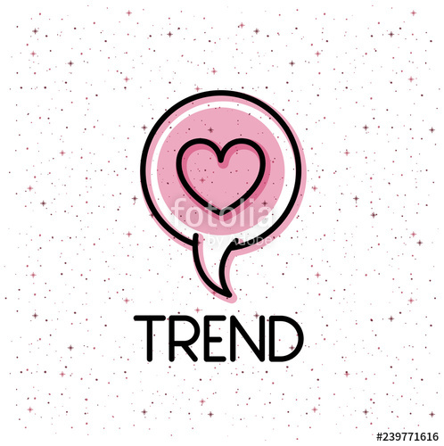 498x500 Speech Bubble With Heart Trend Icon Stock Image And Royalty Free