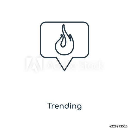 500x500 Trending Icon Vector
