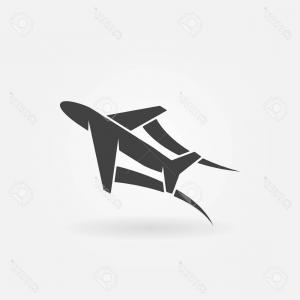 300x300 Airplane Trendy Icon Silhouette Plane Vector Catchsplace