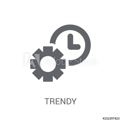 500x500 Trendy Icon Trendy Trendy Logo Concept On White Background