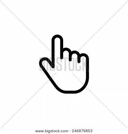 450x470 Hand Click On Vector Icon On White Background Hand Click