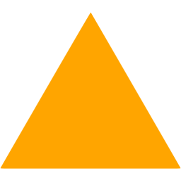 256x256 Orange Triangle Icon