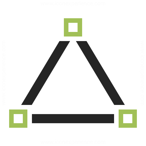 512x512 Vector Triangle Icon Iconexperience