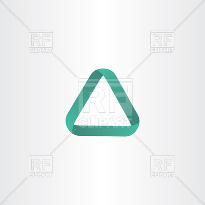400x400 Green Triangle Icon Vector Image Of Signs, Symbols, Maps