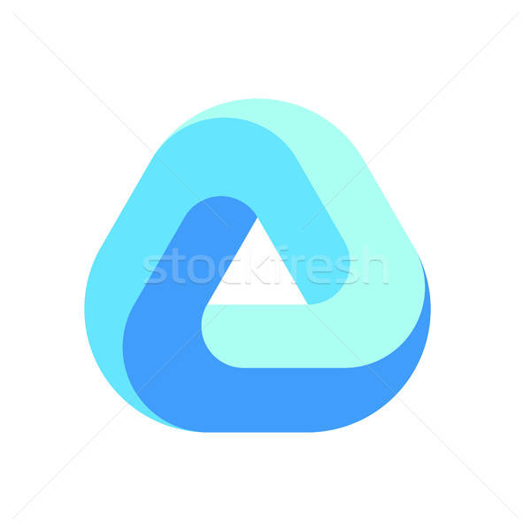 600x600 Penrose Triangle Icon Impossible Triangle Shape Optical Illusion