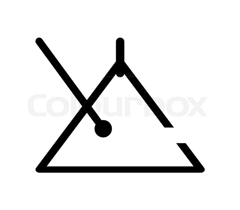 800x700 Triangle Music Icon Stock Vector Colourbox