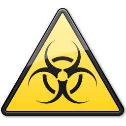 256x256 Documents Biologicalhazard Symbol Triangle Icon Medical Iconset