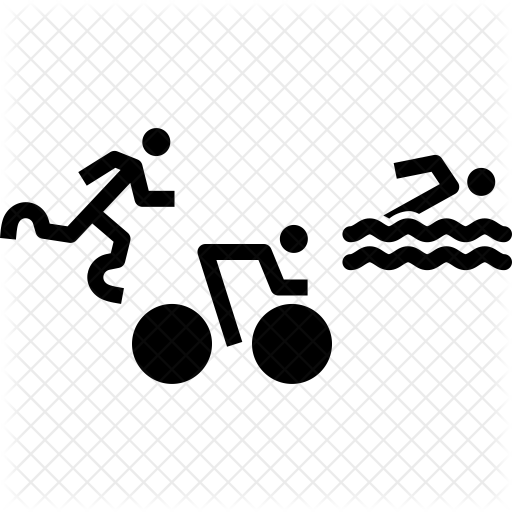 512x512 Triathlon Icon Of Glyph Style