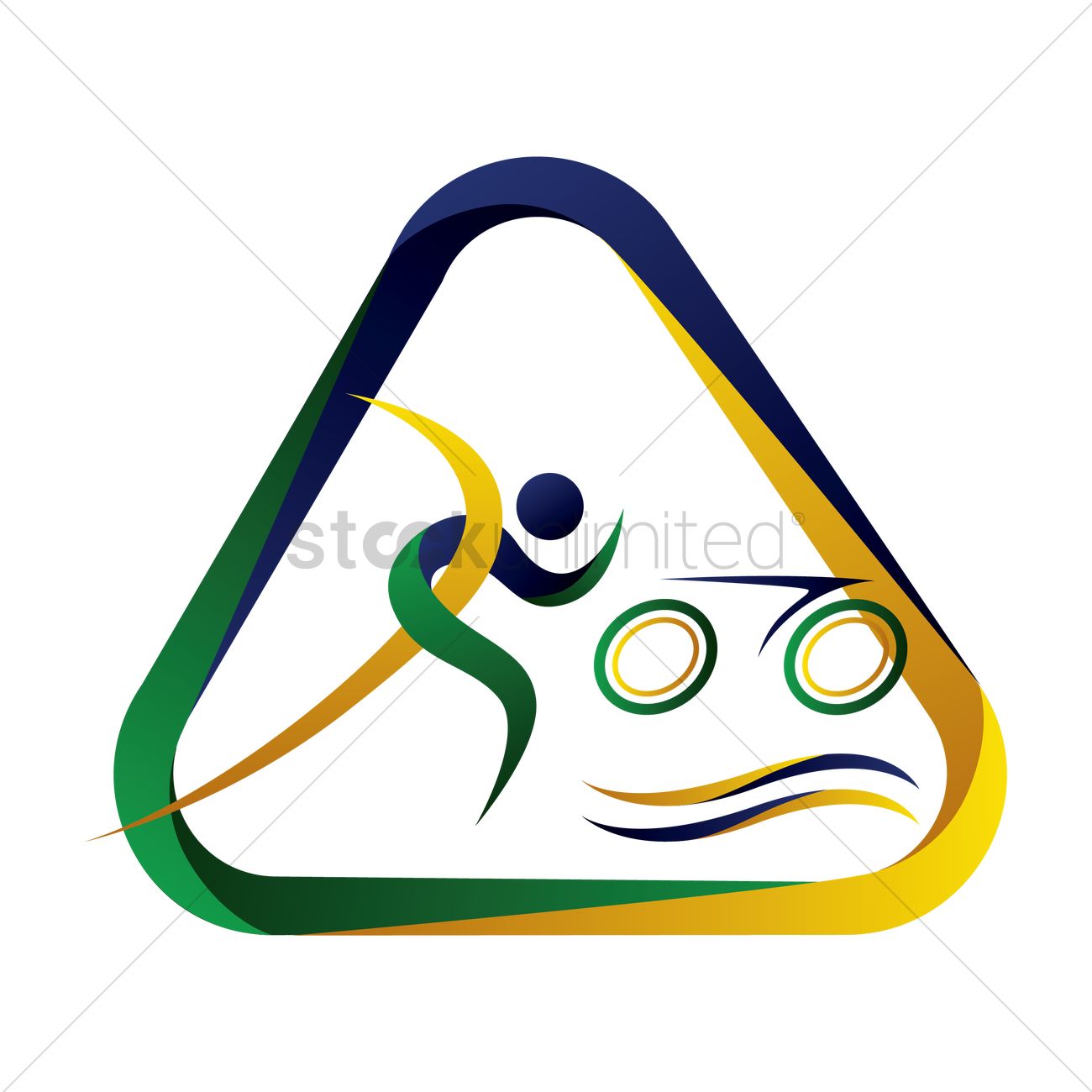 1300x1300 Triathlon Icon Vector Image