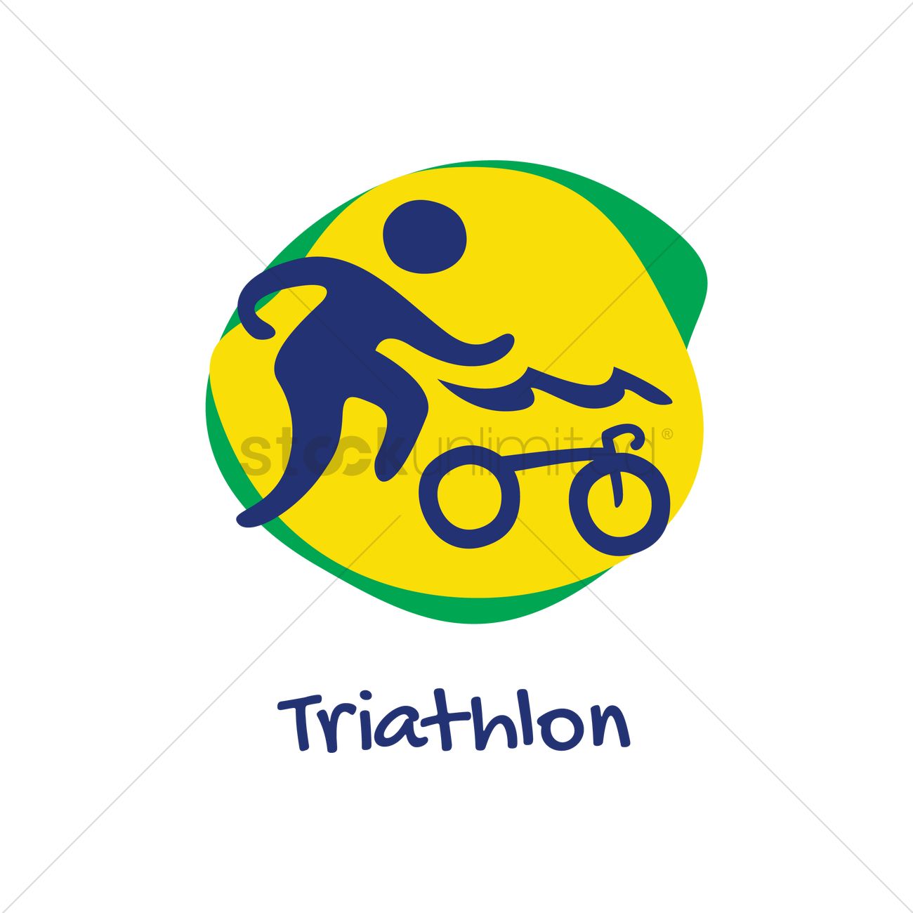 1300x1300 Triathlon Icon Vector Image