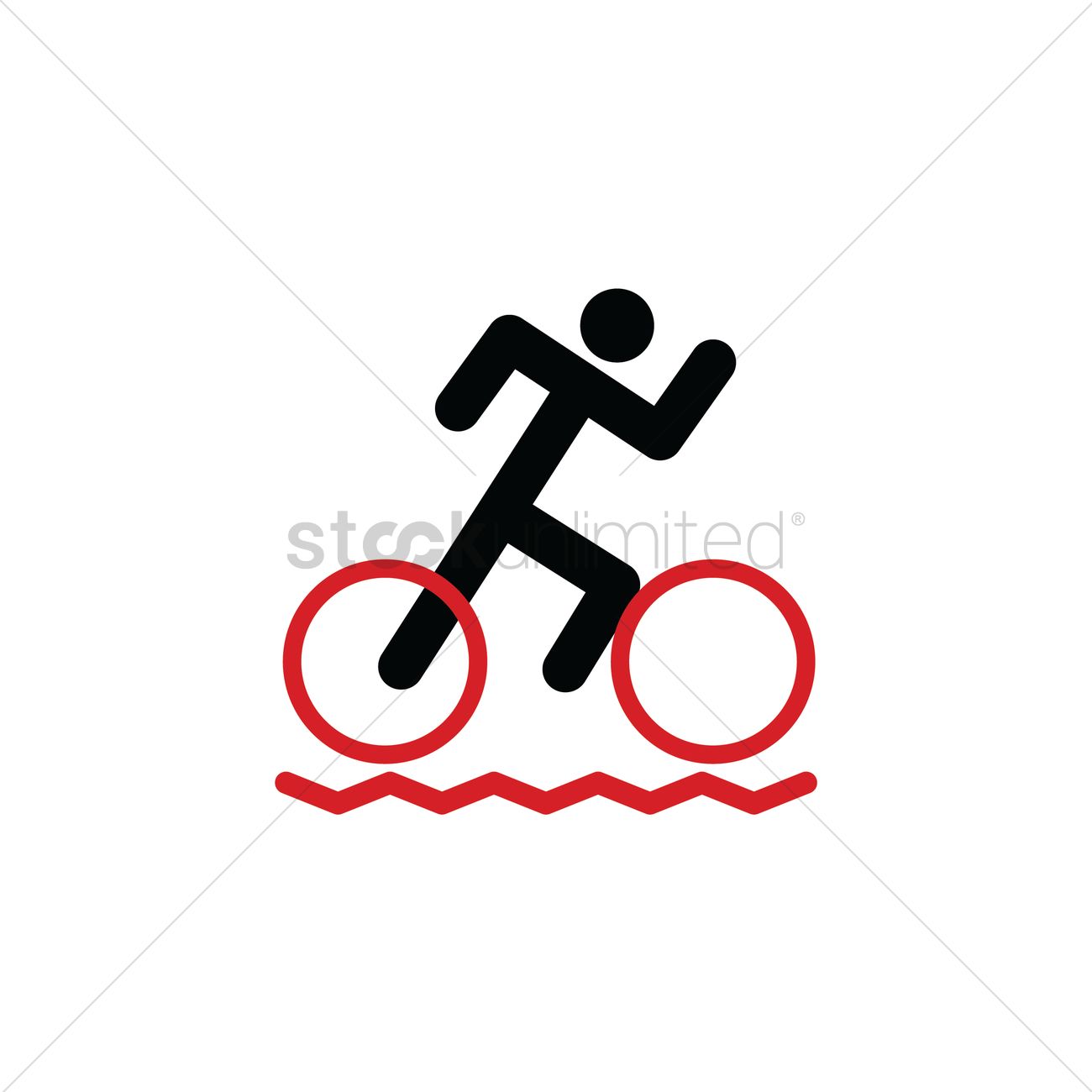1300x1300 Triathlon Icon Vector Image