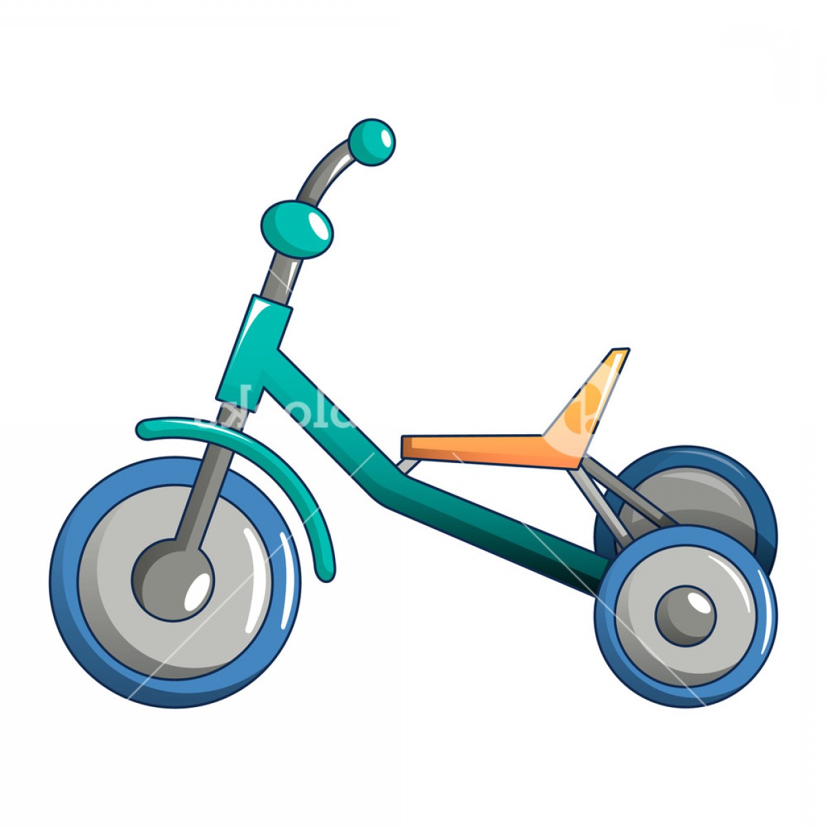 1200x1200 Tricycle Icon Cartoon Of Tricycle Vector Icon For Web Design
