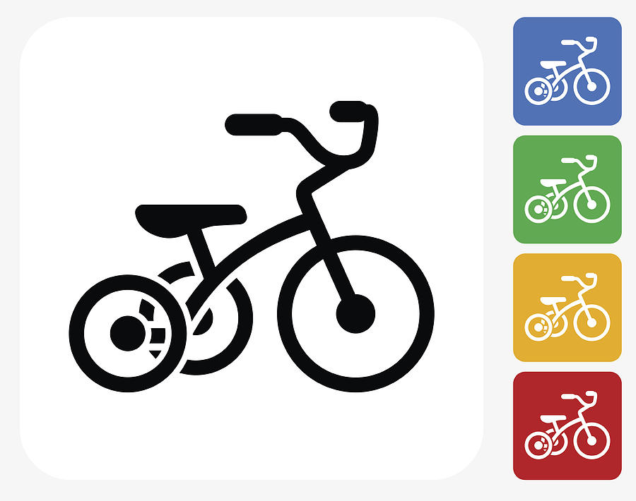 900x710 Tricycle Icon Flat Graphic Design Drawing