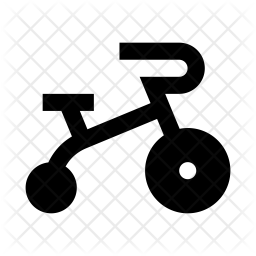 256x256 Tricycle Icon Of Glyph Style