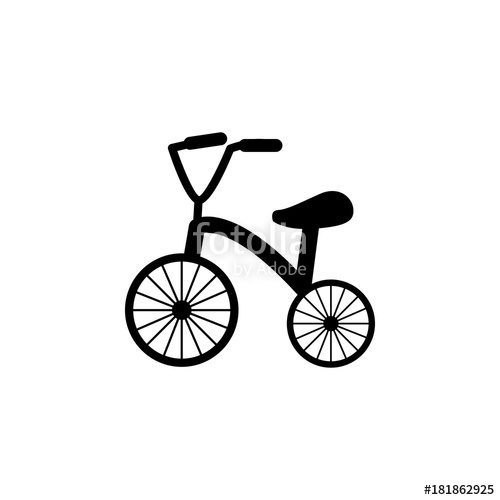 500x500 Tricycle Icon Baby Element Icon Premium Quality Graphic Design