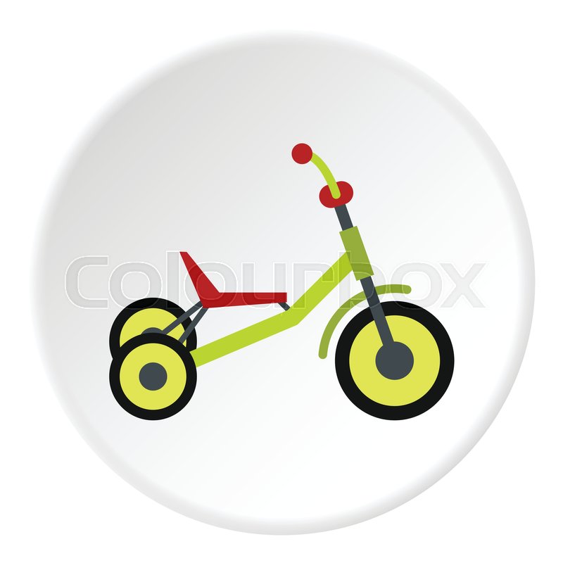 800x800 Tricycle Icon Flat Illustration Of Stock Vector Colourbox