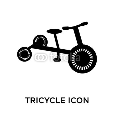 400x400 Tricycle Icon On White Background Modern Icons Vector