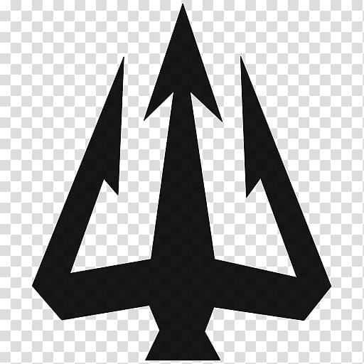 512x512 Logo Poseidon Trident Symbol, Design Transparent Background Png