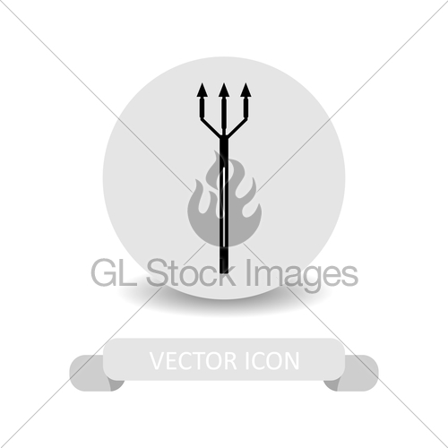 500x500 Trident Icon Gl Stock Images