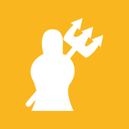 256x256 Halloween Trident Icon Flat Halloween Iconset Uiconstock