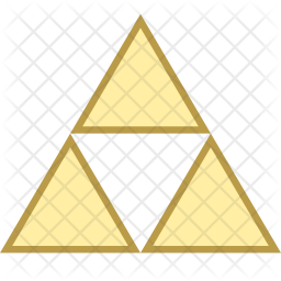 Triforce Icon Of Colored Outline Style 256x256 Triforce Icon Of Colored Outline Style