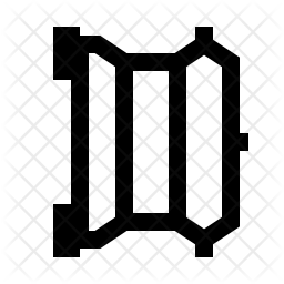 256x256 Rotation Trigger Icon Of Line Style