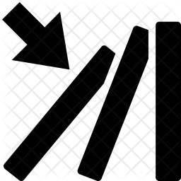 256x256 Trigger Icon Of Glyph Style