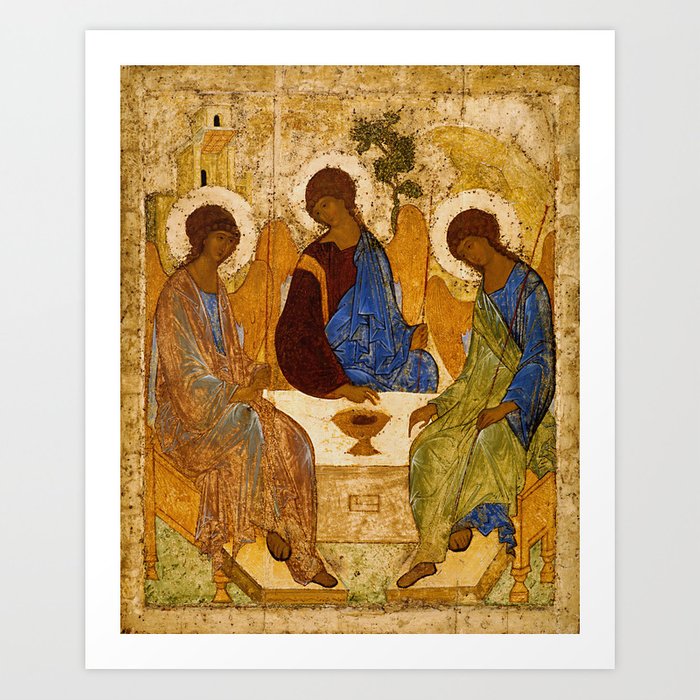 700x700 Holy Trinity Icon Byzantine Orthodox Rublev Holy Angels Christmas